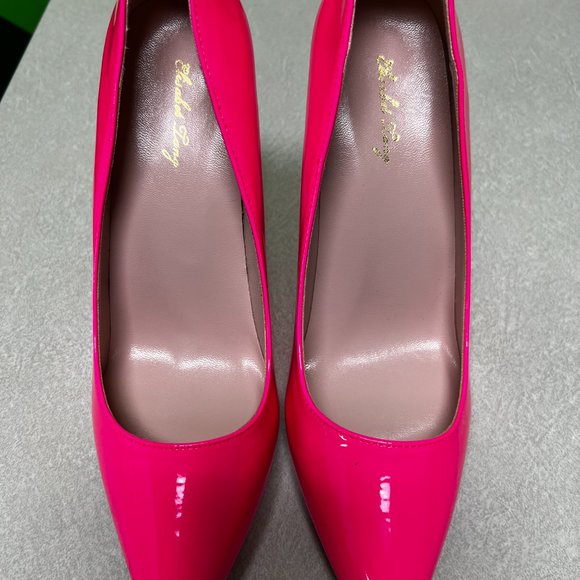 Elisabet Tang Women Pumps, Pointed Toe High Heel Party Stiletto Hot Pink Size 9 - Picture 3 of 3